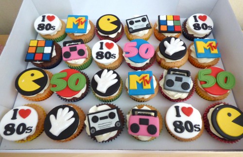 80's-themed-cupcakes