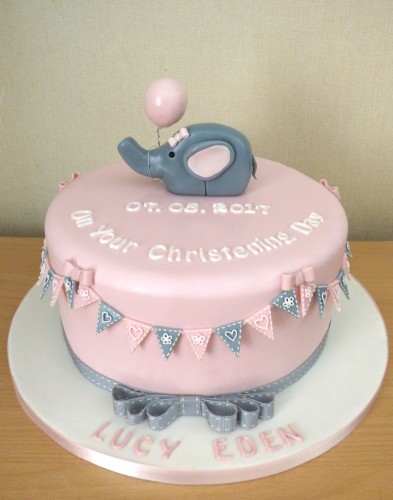 elephant-and-balloon-christening-cake