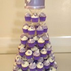 lilac-cupcake-tower-wedding-cake