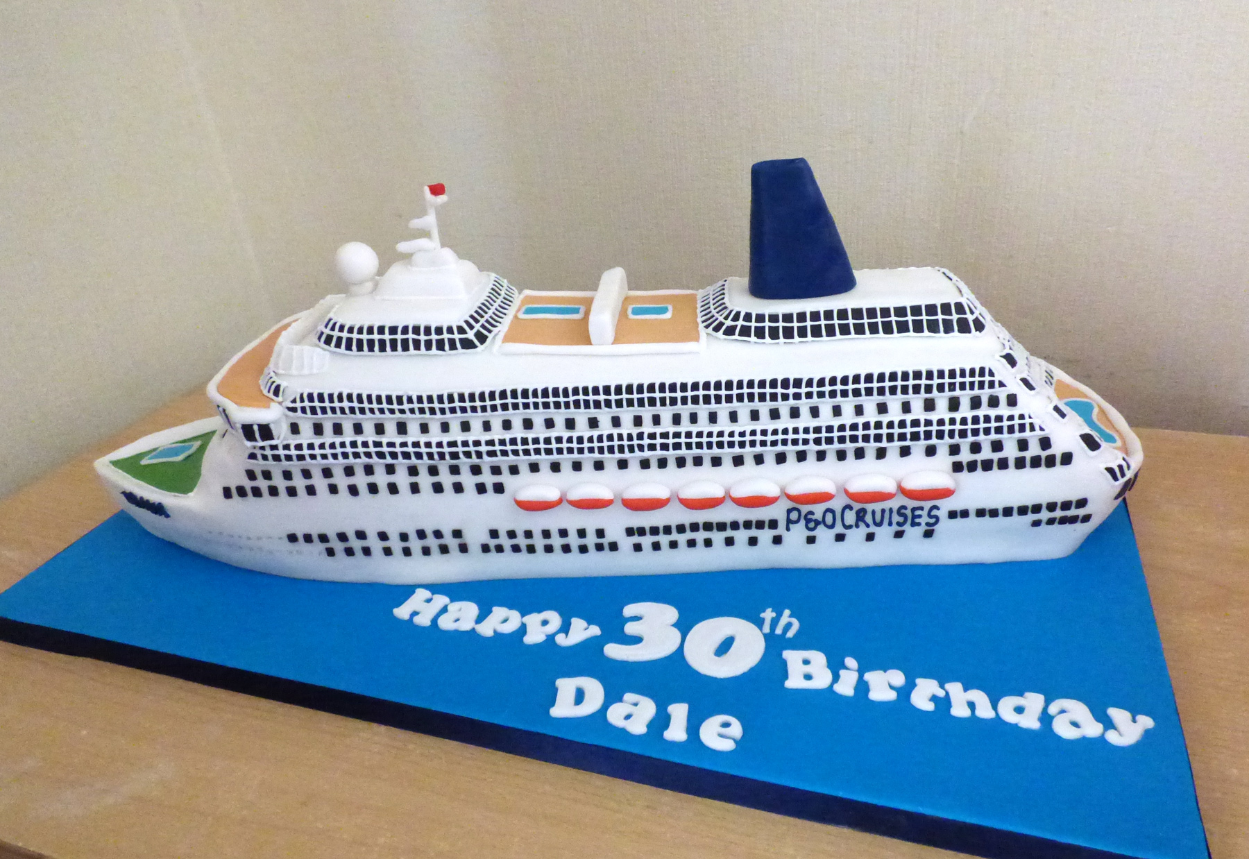 P O Oriana Cruise Ship Birthday Cake Susie S Cakes