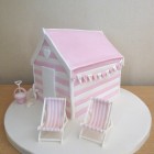 pretty-pink-beach-hut-wedding-cake