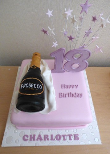 prosecco-bottle-themed-18th-birthday-cake