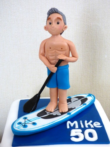 trio-of-celebration-cakes-latin-dancer-paddle-boarder-life-guard