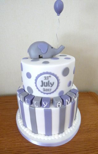 2-tier-elephant-christening-birthday-cake