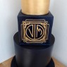 3-tier-gold-and-navy-wedding-cake-personalised thumbnail