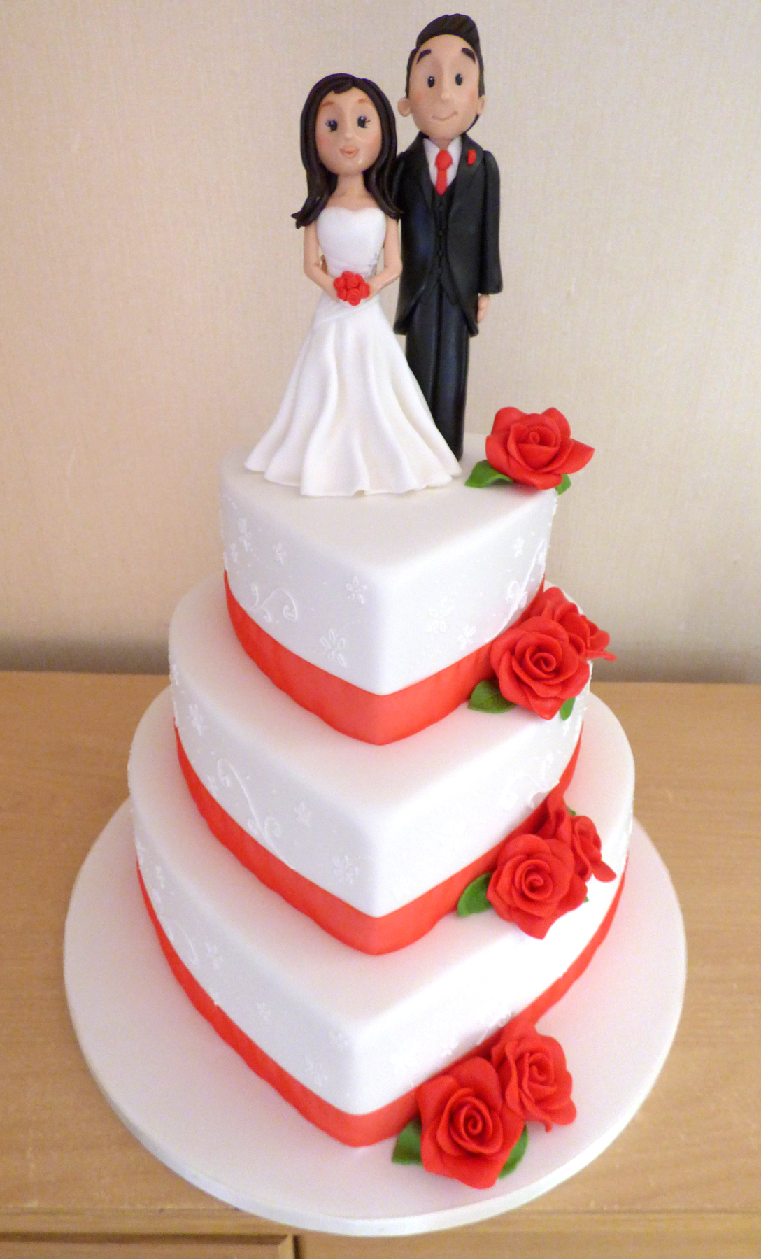 Sunset Pink Heart Cake – Flour Lane
