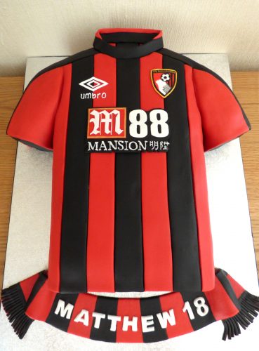 afc-bournemouth-2018-football-shirt-birthday-cake