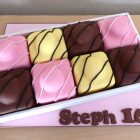 box-of-fondant-fancies-birthday-cake