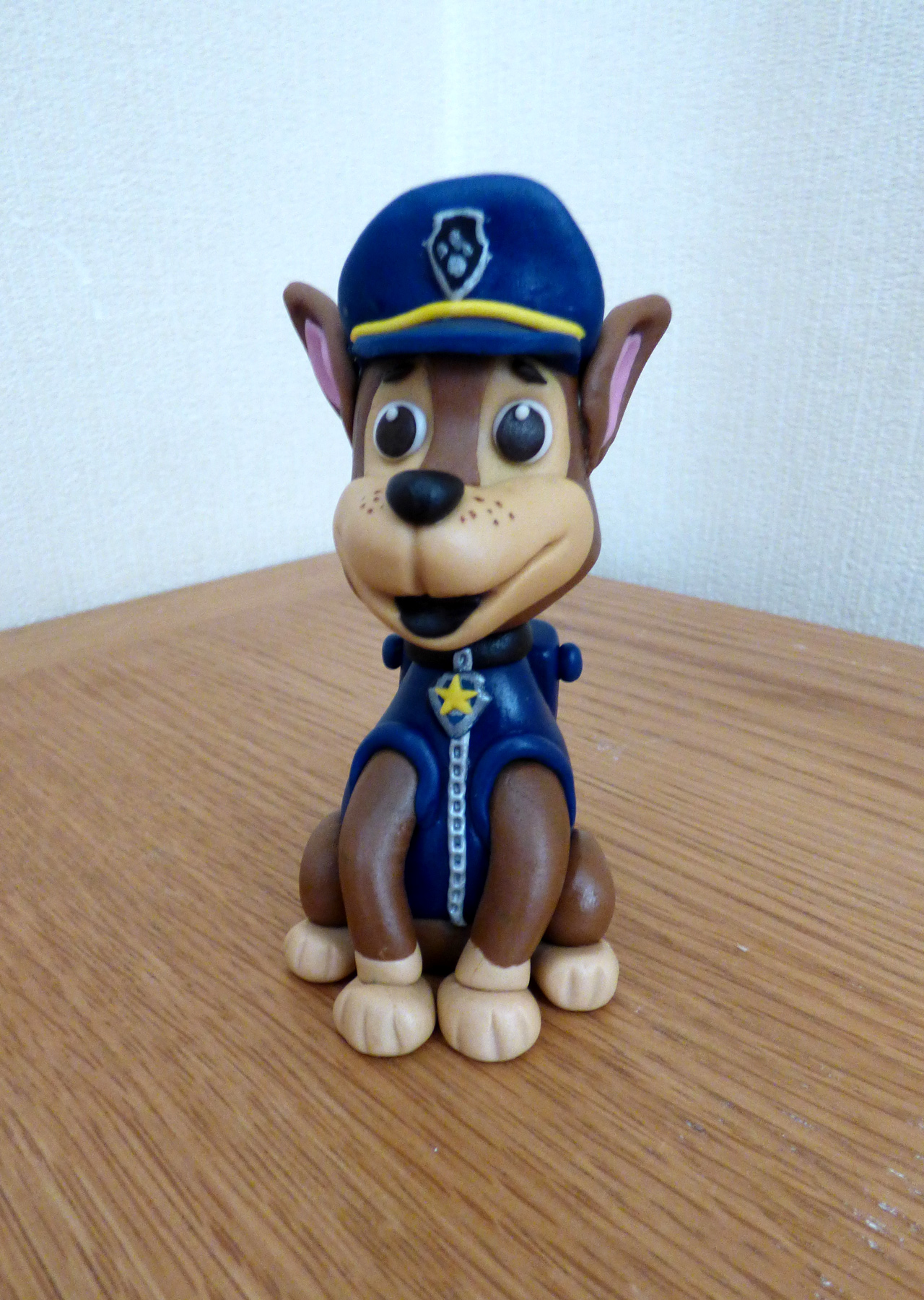 Chase paw shop patrol fondant figure