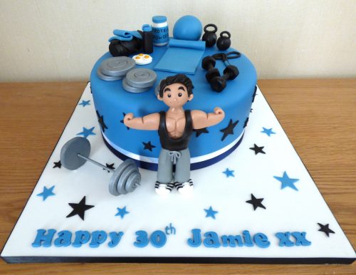 gym-body-builder-birthday-cake