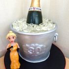 prosecco-in-ice-bucket-cake-with-singer-birthday-cake