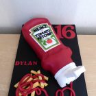 tomato-ketchup-squeezy-bottle-with-chips-birthday-cake