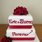 2-tier-40th-wedding-anniversary-cake