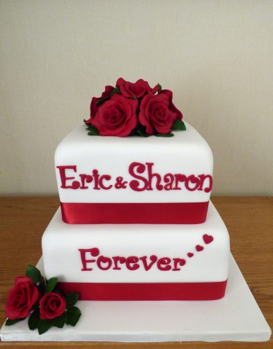 2-tier-40th-wedding-anniversary-cake