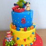 2-tier-clown-themed-birthday-cake thumbnail