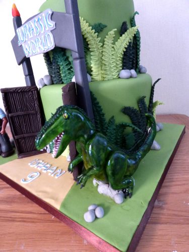 2-tier-jurassic-world-themed-birthday-cake