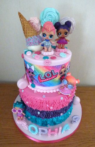 2-tier-lol-surprise-birthday-cake