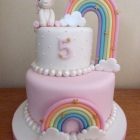 2-tier-unicorn-rainbow-themed-birthday-cake