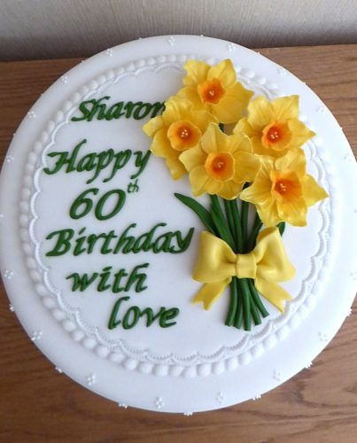 daffodil-themed-birthday-cake
