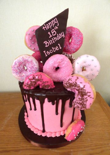 donut--chocolate-drip-cake