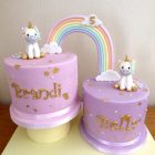 rainbow-linked-unicorns-birthday-cake