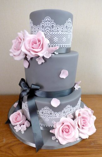 3-tier-grey-pink-lace-wedding-cake-roses