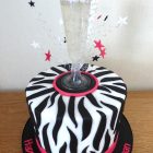 zebra-print-prosecco-birthday-cake