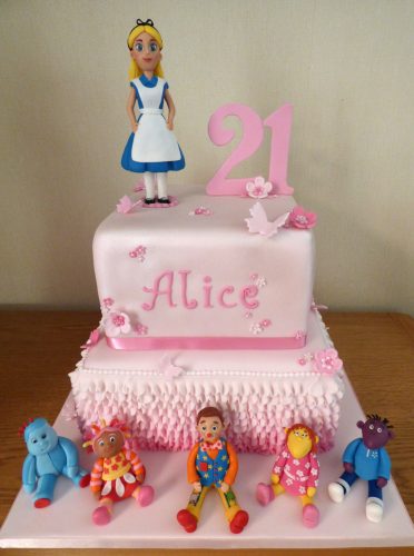 2-tier-alice-in-wonderland-multi-themed-birthday-cake-fondant-iggle-piggle-upsey-daisy-mr-tumble-tweenies-fizz-milo