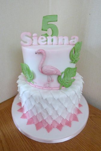 2-tier-flamingo-theme-birthday-cake-ombre