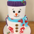 2-tier-snowman-christmas-cake