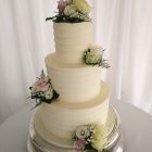 3-tier-elegant-contoured-buttercream-wedding-cake-with-fresh-flowers-and-love