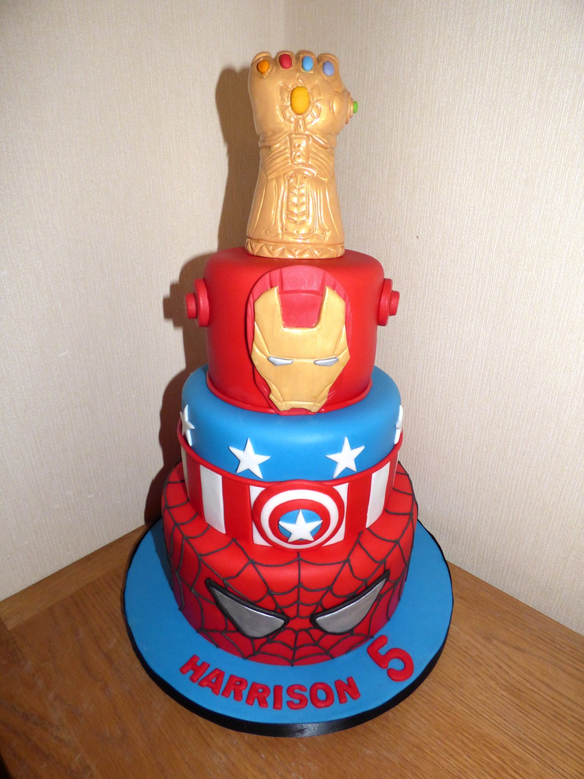3 Tier Marvel Superheroes Birthday Cake Susie s Cakes 3 Tier Marvel Superheroes Birthday Cake Susie s Cakes