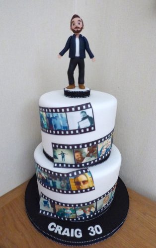 personalised-photo-reel-birthday-cake