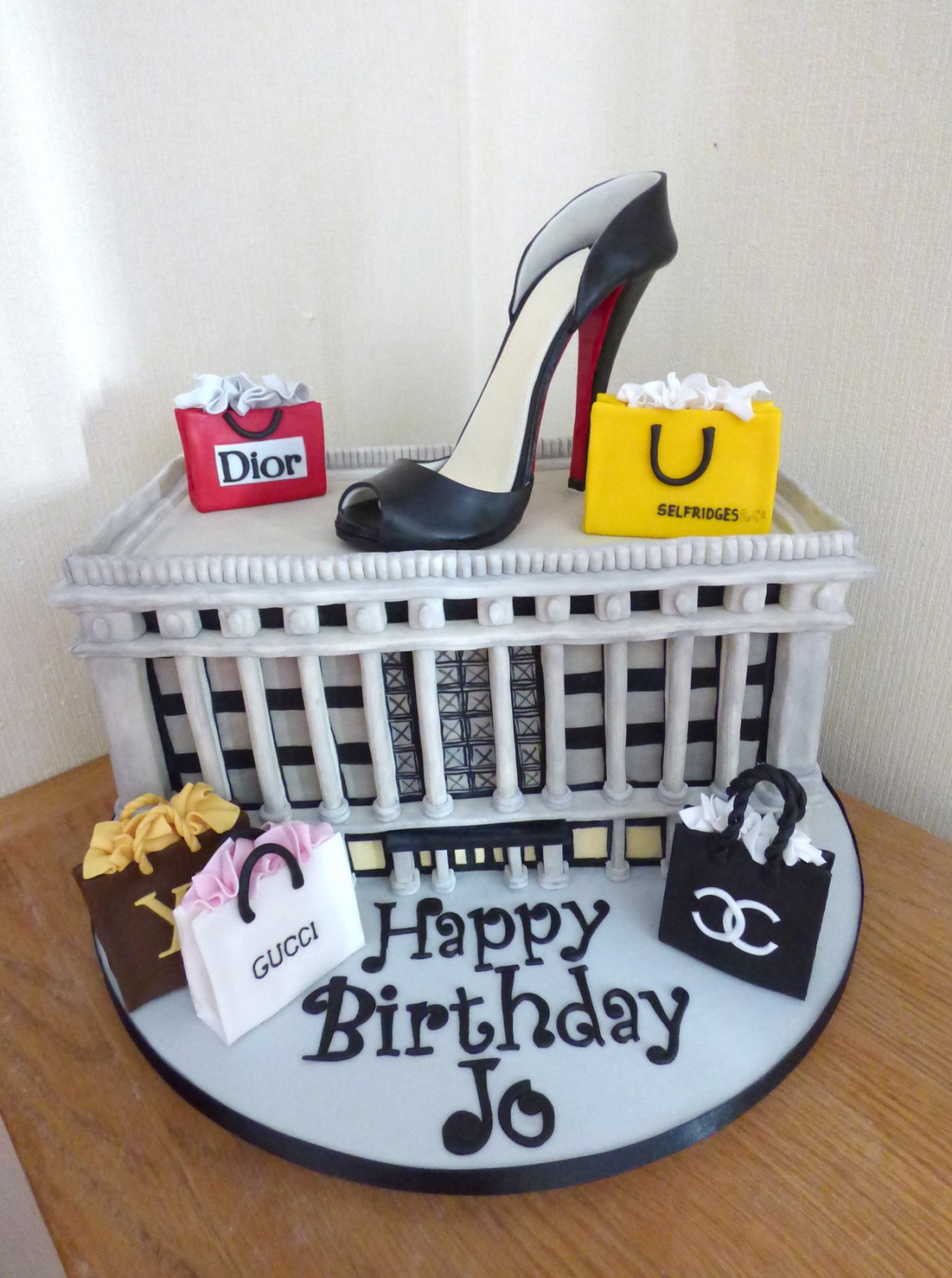 Designer Handbag and Shoe Cake