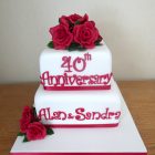 2-tier-40th-wedding-anniversary-cake