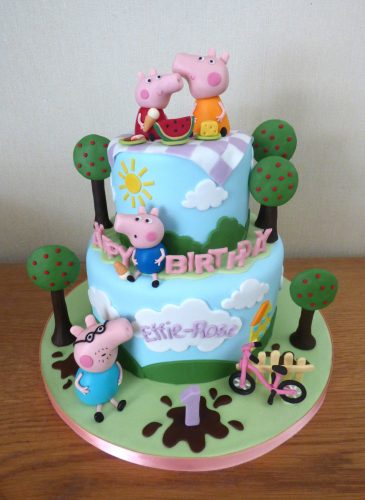 2-tier-peppa-pig-and-family-picnic-birthday-cake