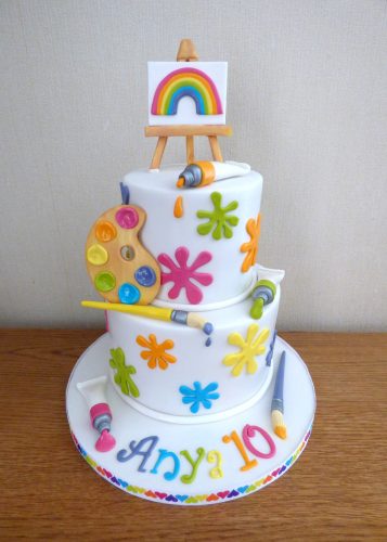 2-tier-rainbow-colours-young-artists-themed-birthday-cake