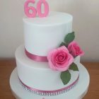 2-tier-simple-rose-60th-birthday-cake