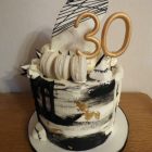 2-tone-frosted-drip-cake