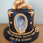 black-and-gold-tyson-fury-inspired-boxing-birthday-cake