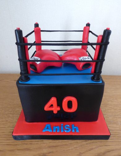 boxing-ring-gloves-themed-birthday-cake