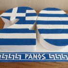 greek-flag-themed-20th-birthday-cake