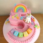 pretty-number-5-unicorn-rainbow-butterflies-birthday-cake