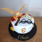 simple-harry-potter-themed-birthday-cake