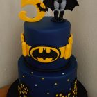 2 tier batman themed birthday cake gotham city dorset